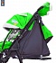 Санки-коляска Snow Galaxy City-1-1, дизайн - Совушки на зелёном, на больших надувных колёсах с сумкой и варежками  - миниатюра №8